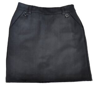 Mango MNG Suit Black Pencil Skirt 4 Lined Career Workwear Office